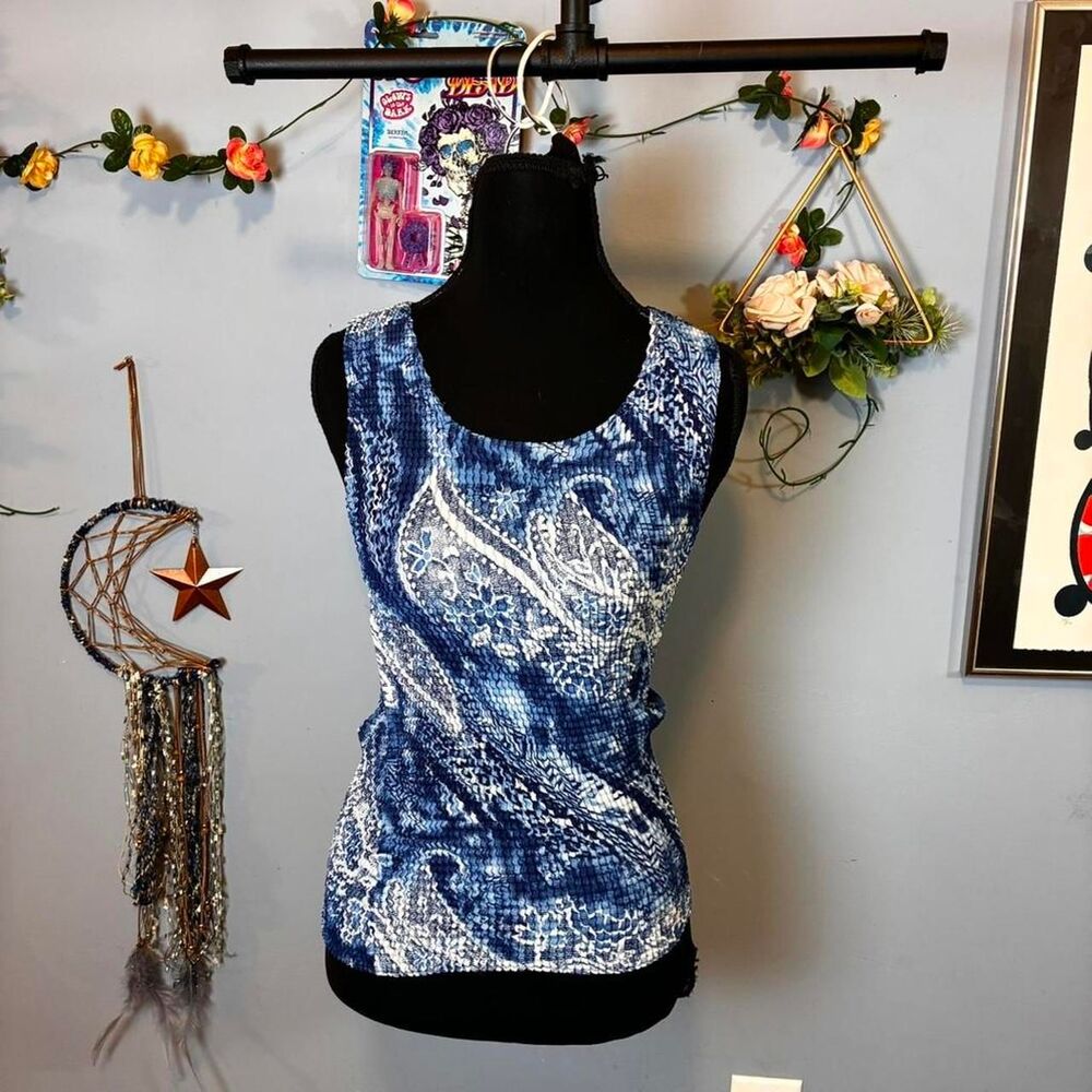 Christopher-banks Women's Blue Tank Top